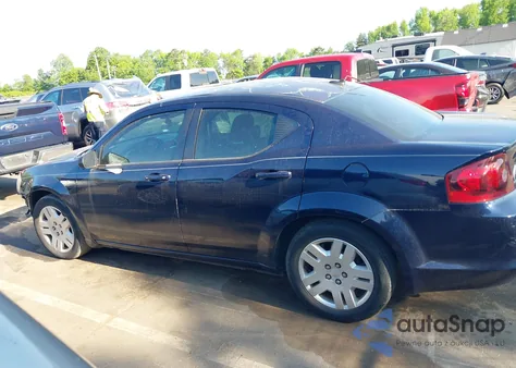 2014 Dodge Avenger Se из США, поврежденный, VIN 1C3CDZAG2EN217906